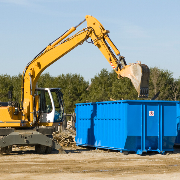 are there any restrictions on where a residential dumpster can be placed in Creston West Virginia